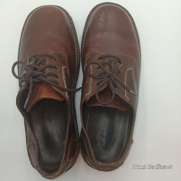 H.S. Trask  Oxford Casual Brown Leather Lace Up Men's Size 11.5 - Picture 4 of 11